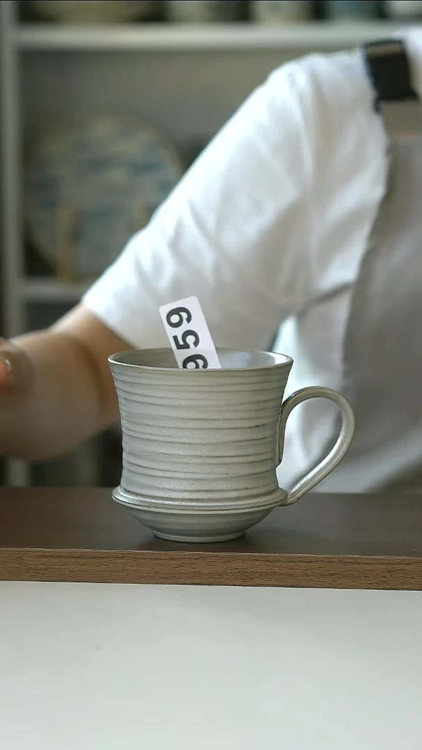 959微瑕日式侘寂咖啡杯280ml@4-2@