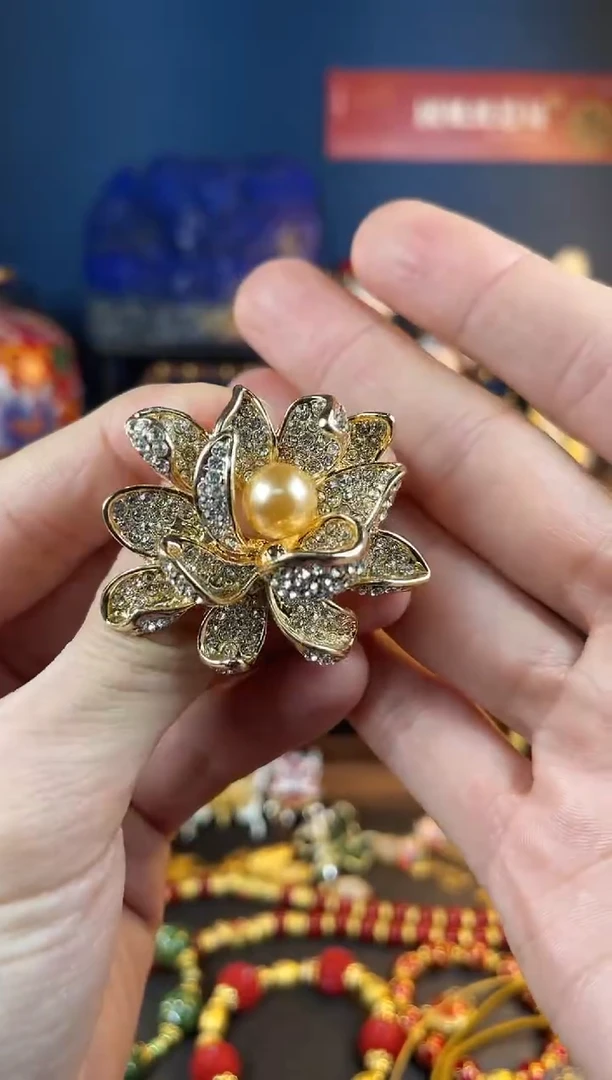 【闪购商品】号珐琅景泰蓝花朵胸针