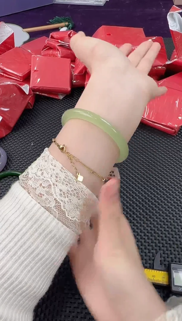 未镶嵌手镯石英质玉圈口55