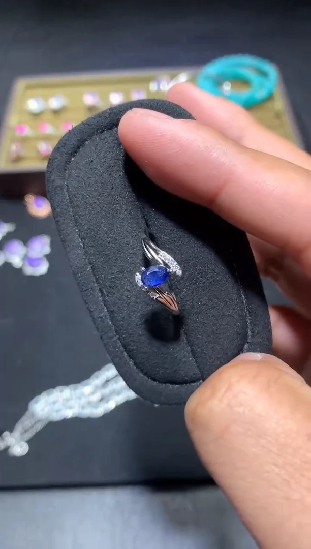 戒指蓝宝石未镶嵌G83