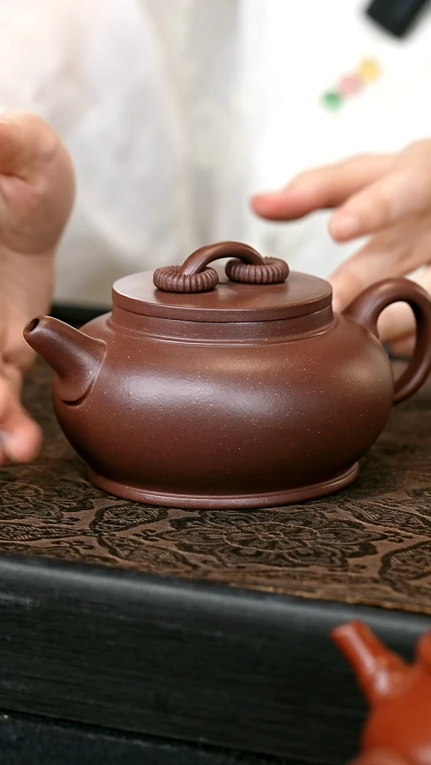 茶壶紫砂大彬双圈壶 一物见春