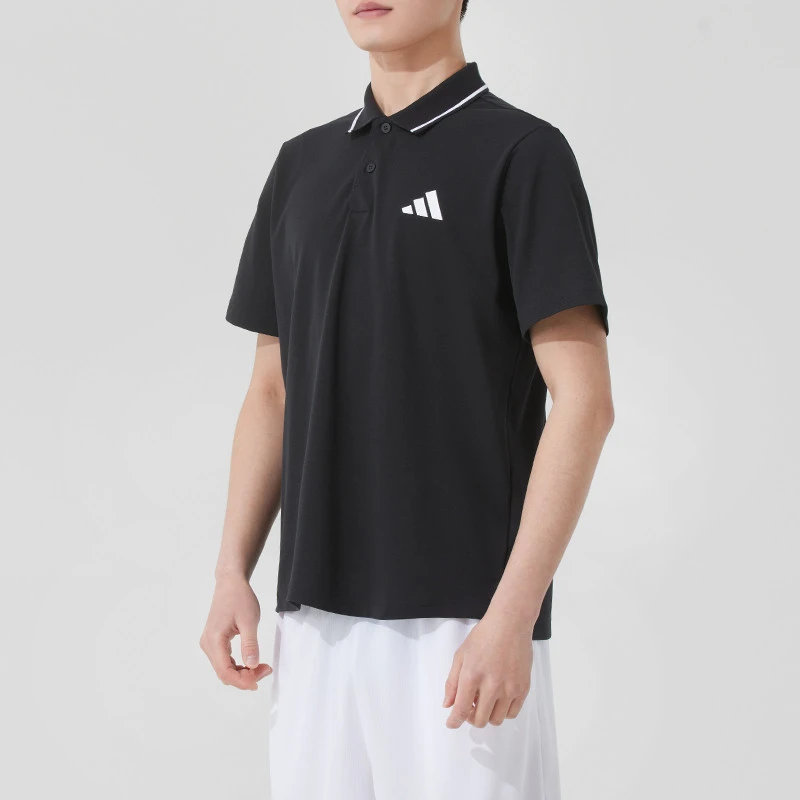 【达人专属】阿迪达斯男装纯棉POLO衫新款运动短袖休闲T恤衫 JE9023