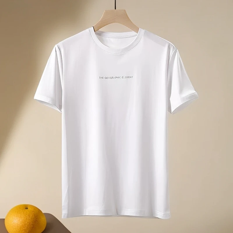 【短袖T恤5036】男士品牌原单简约时尚清凉一夏液氨棉短袖T恤衫