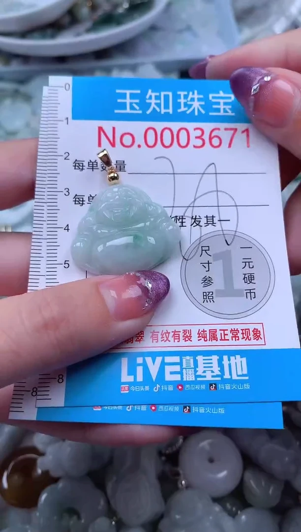 翡翠未镶嵌吊坠(不含链)3671