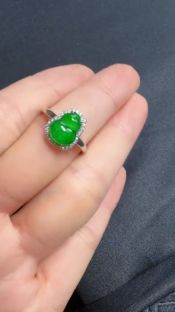 【闪购商品】翡翠戒指银S925镶嵌戒指