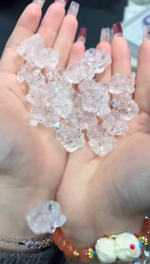 【闪购商品】水晶吞金兽未镶嵌51Q多样性发其一/1个默认微瑕
