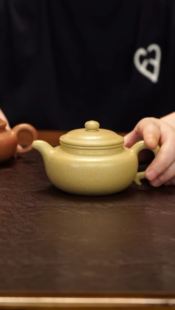 茶壶紫砂【润石堂】全手工 本绿