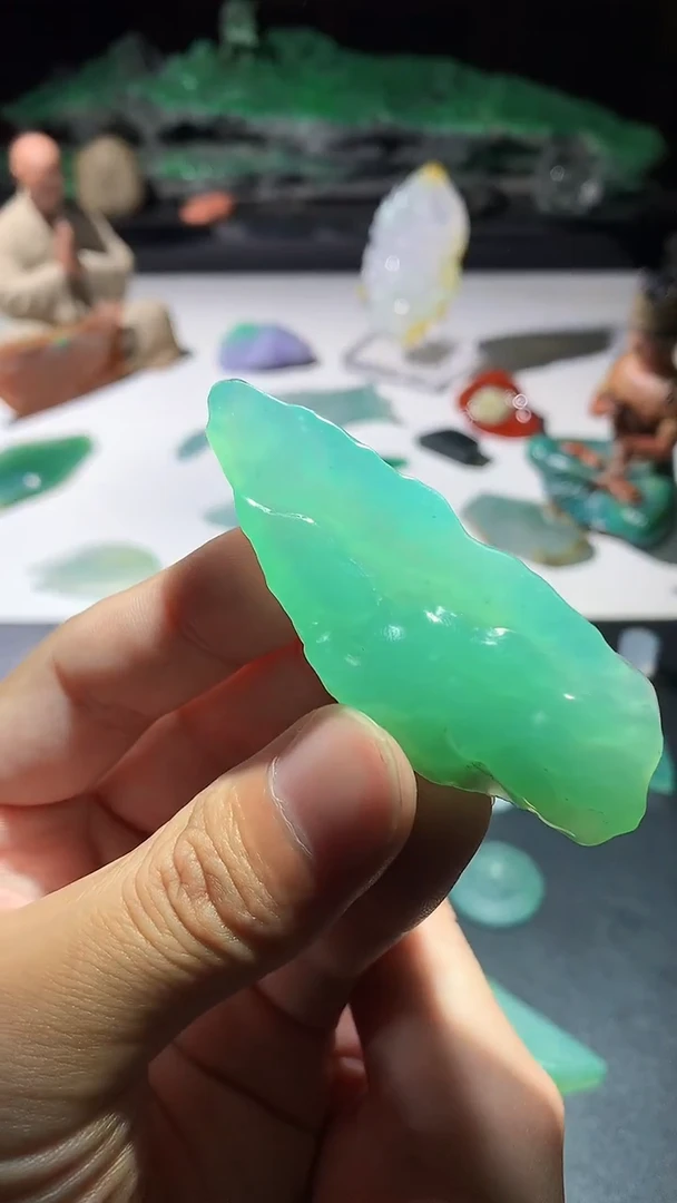 未镶嵌定制翡翠小*桃材料