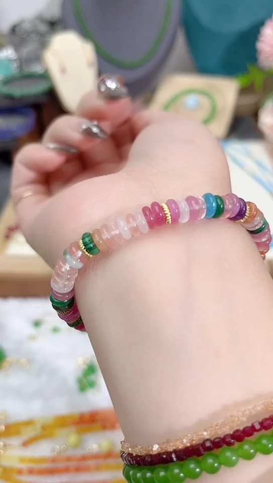 【闪购商品】碧玺手链未镶嵌多宝19