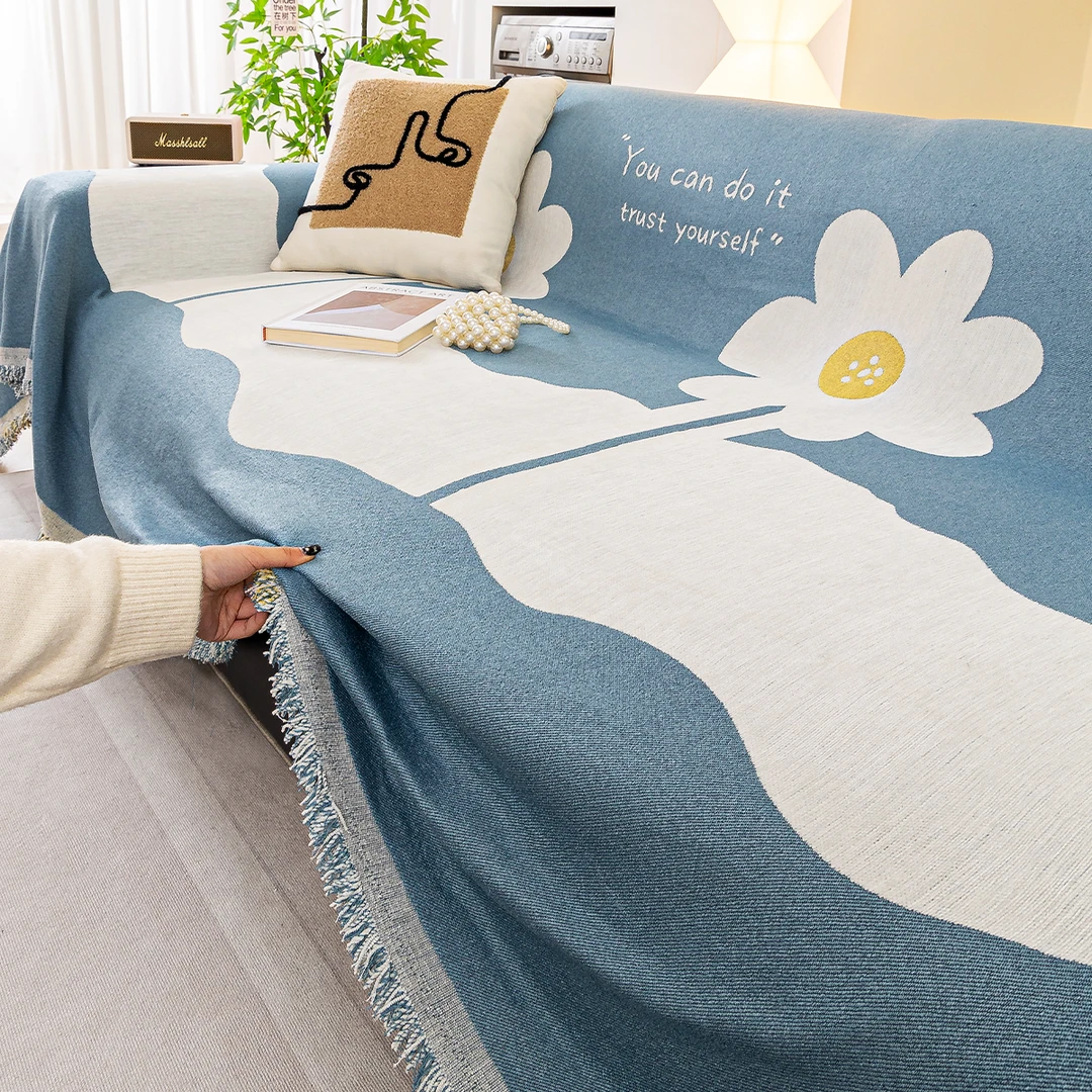 雪尼尔全盖布四季通用高级感沙发巾轻奢2025新款套罩防滑坐垫毯子