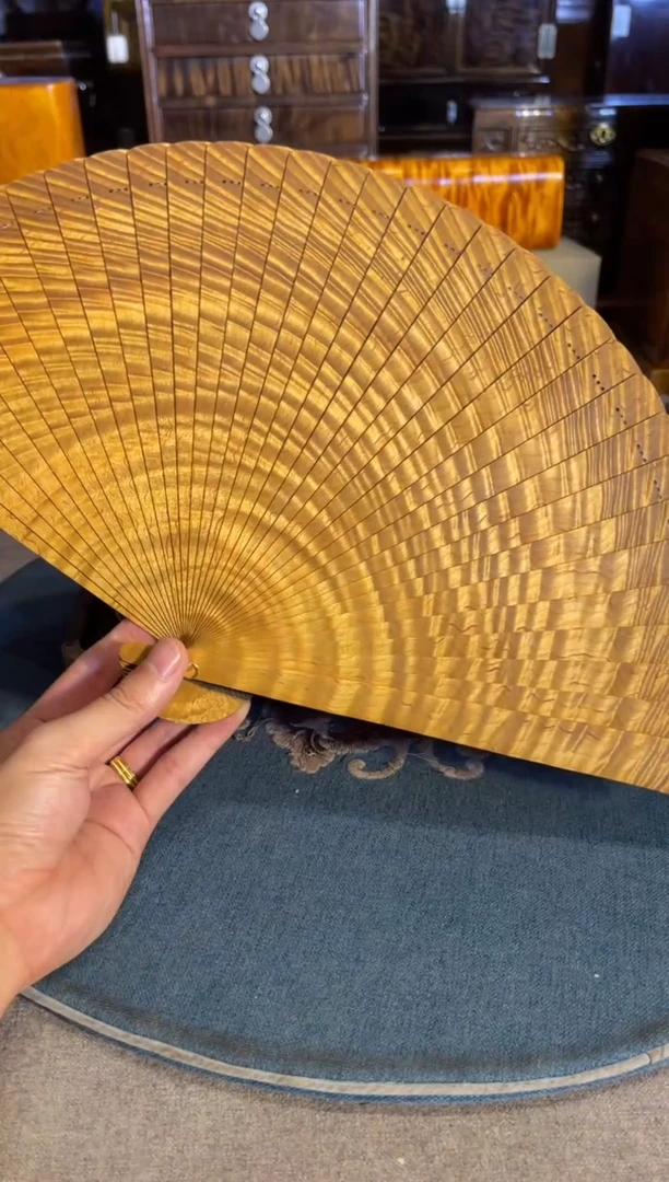 乌木类成套家具金丝楠扇子 1