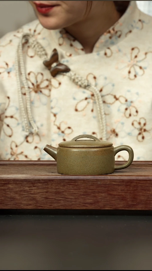 茶壶紫砂蟹壳青柴烧 汉瓦