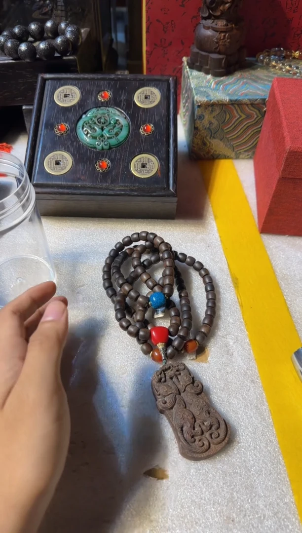 木cx双虎带大方盒罐