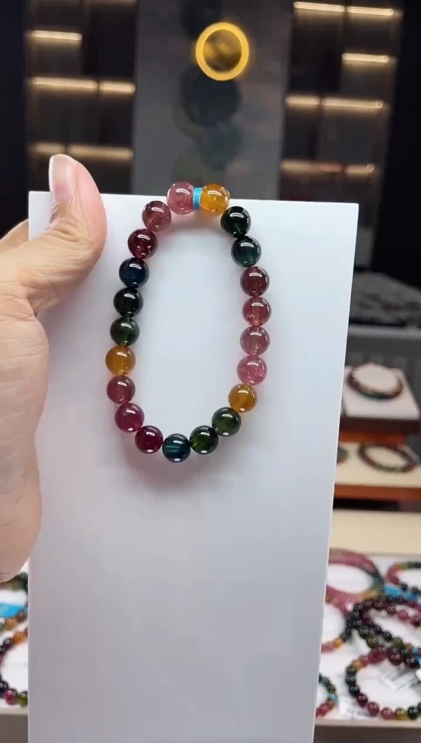 单圈手串未镶嵌碧玺（多样性发一条）Q