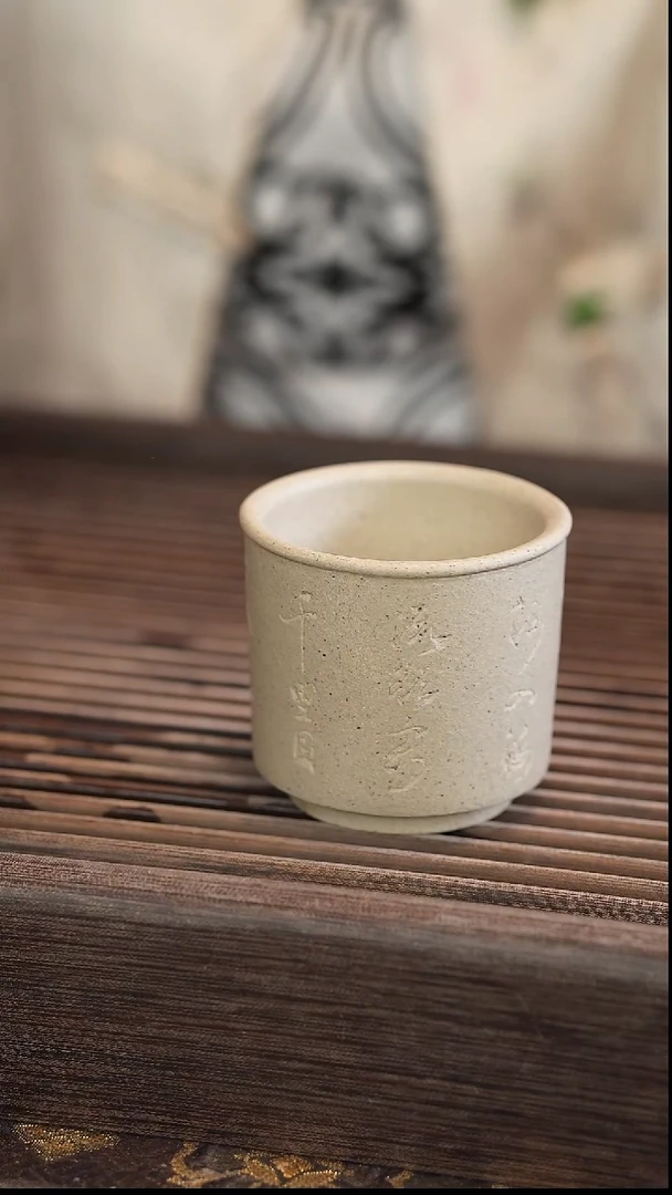 茶壶紫砂雕刻杯子