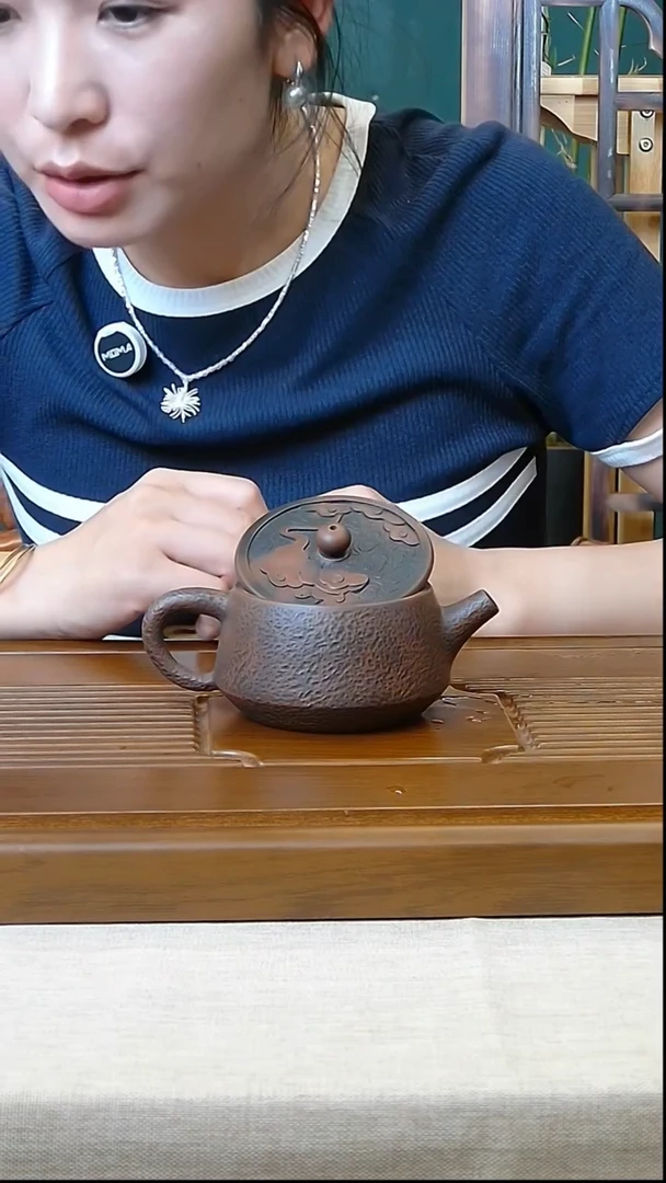 05双工艺壶200CC/玖陶纯手工制作