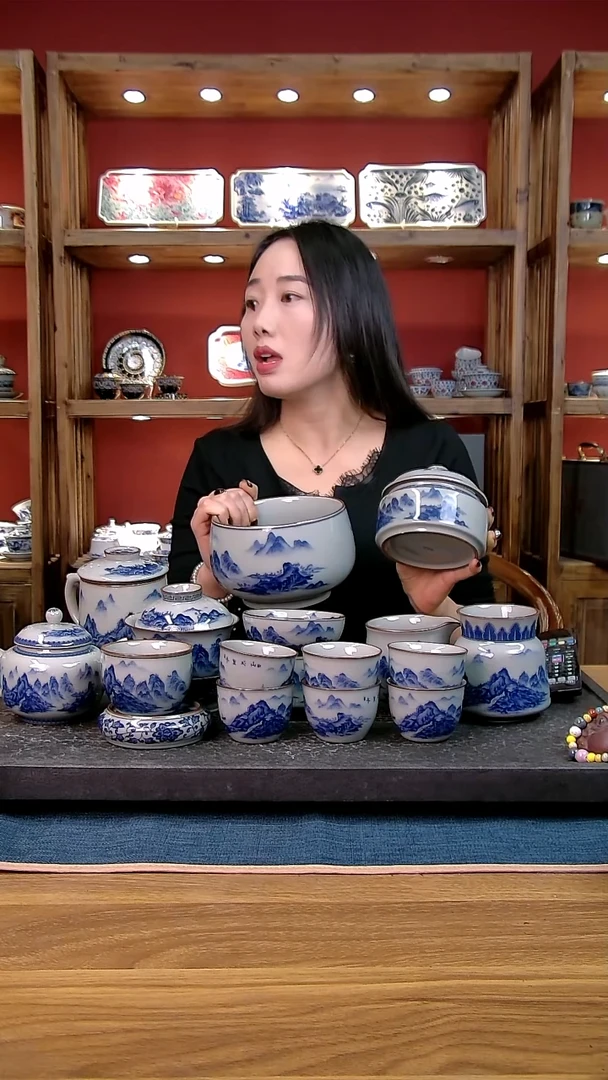 简装家用款16件套 老陶泥开片纹陶瓷茶具