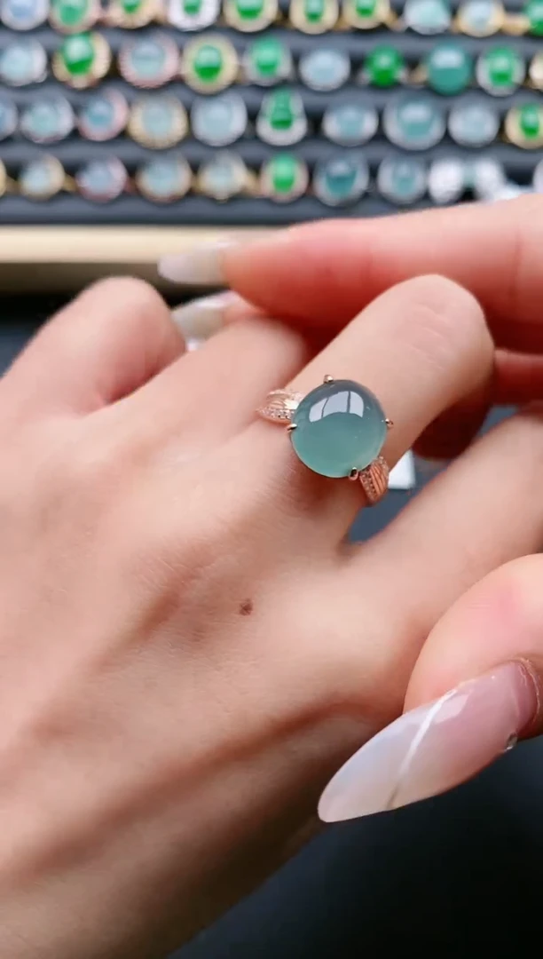 【闪购商品】翡翠戒指银S925镶嵌11111111