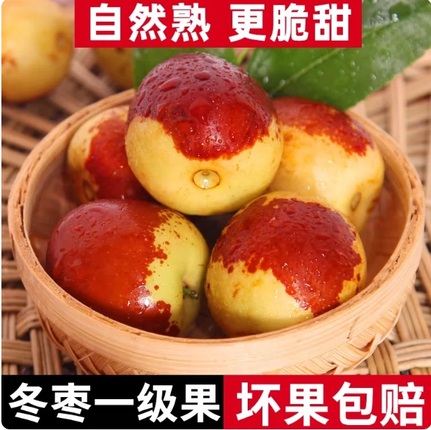 【果园直发】沾化冬枣新鲜脆甜特大5斤水果当季冰糖孕妇枣子整箱