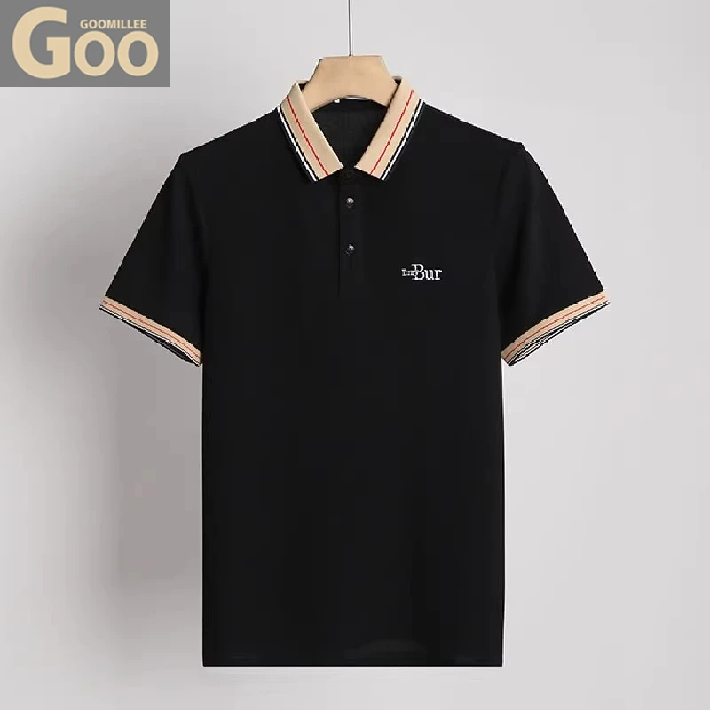 高端欧货短袖polo衫男2025夏季新款时尚透气半袖简约商务休闲上衣