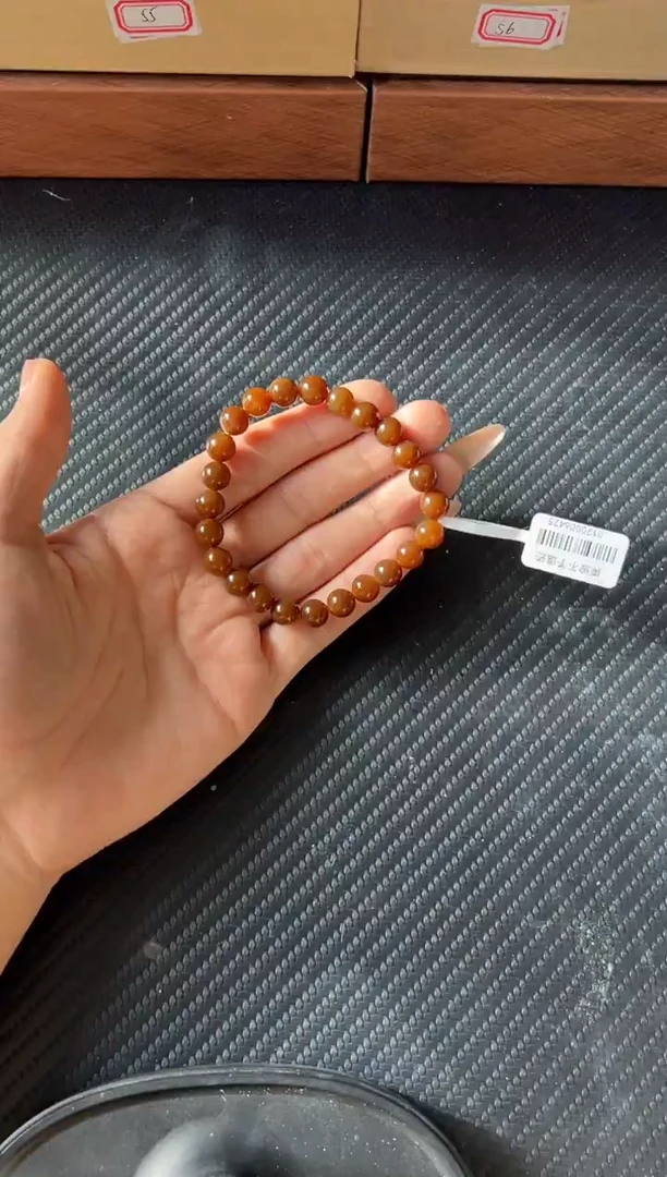 未镶嵌手串和田玉若羌微色差卡8JM