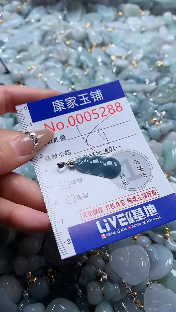 翡翠未镶嵌吊坠(不含链)5288