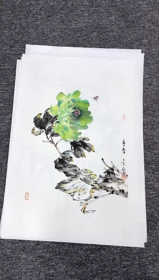 国画王亚立四尺三开精品佳作