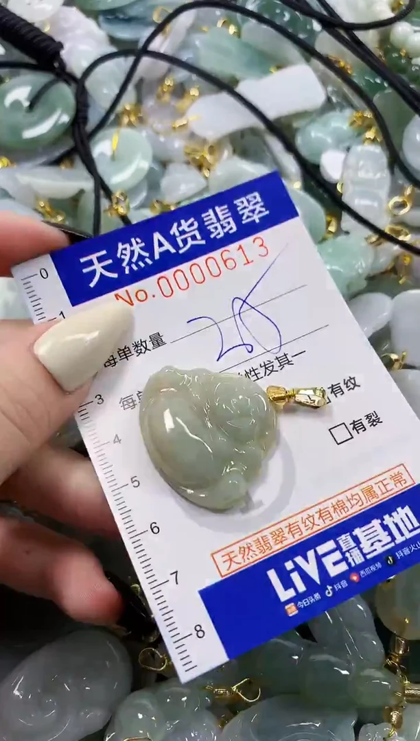 颈饰未镶嵌翡翠天然A货翡翠