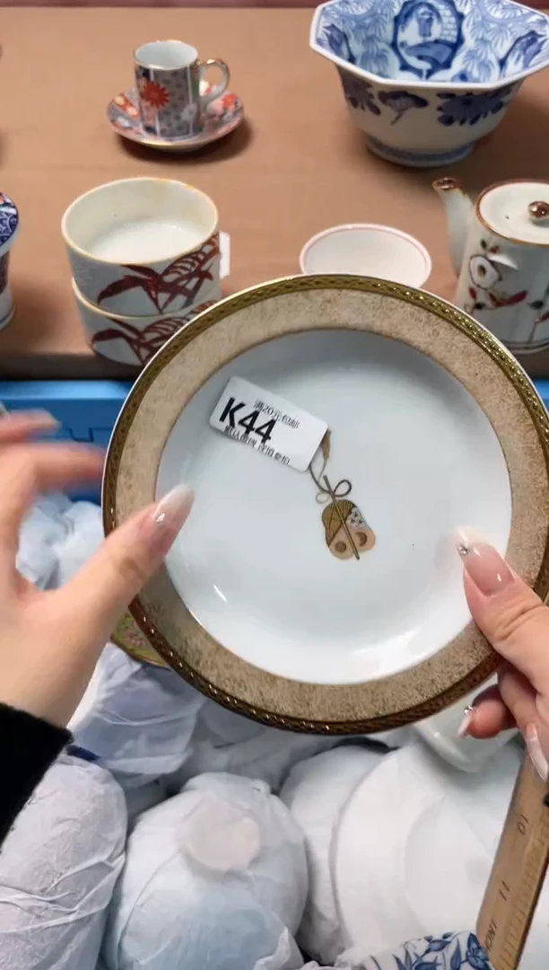 瓷片小***鱼瓷器瓷器K44