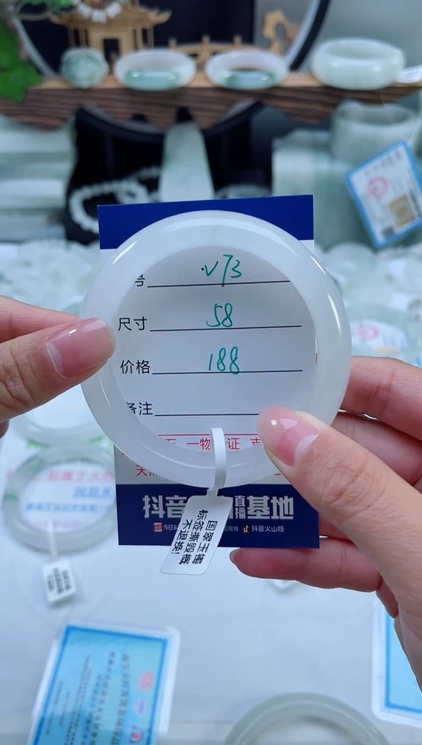 未镶嵌手镯石英质玉（天山翠）73