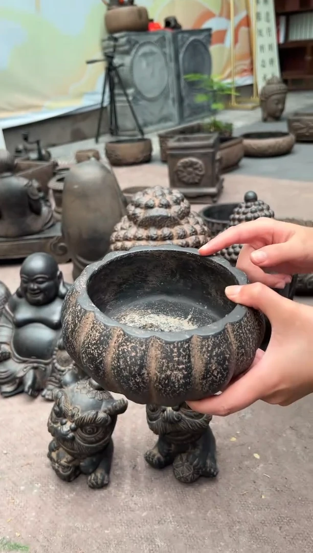 陶土【火山泥】南瓜盆