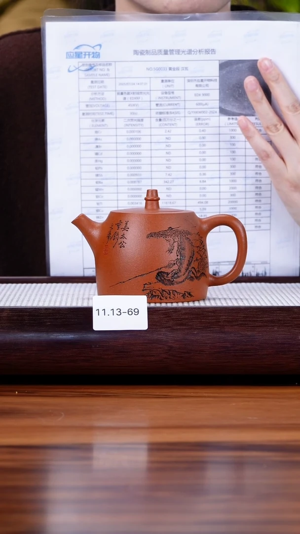 茶壶紫砂11.13-69  99全 大红泥 汉铎270