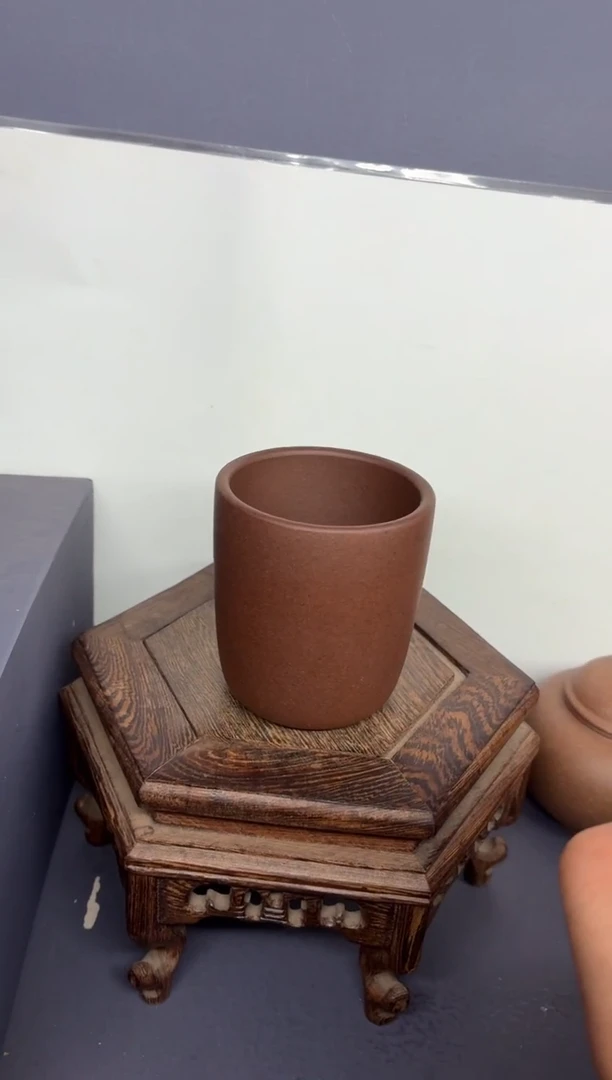 茶壶紫砂台西紫泥 直筒杯