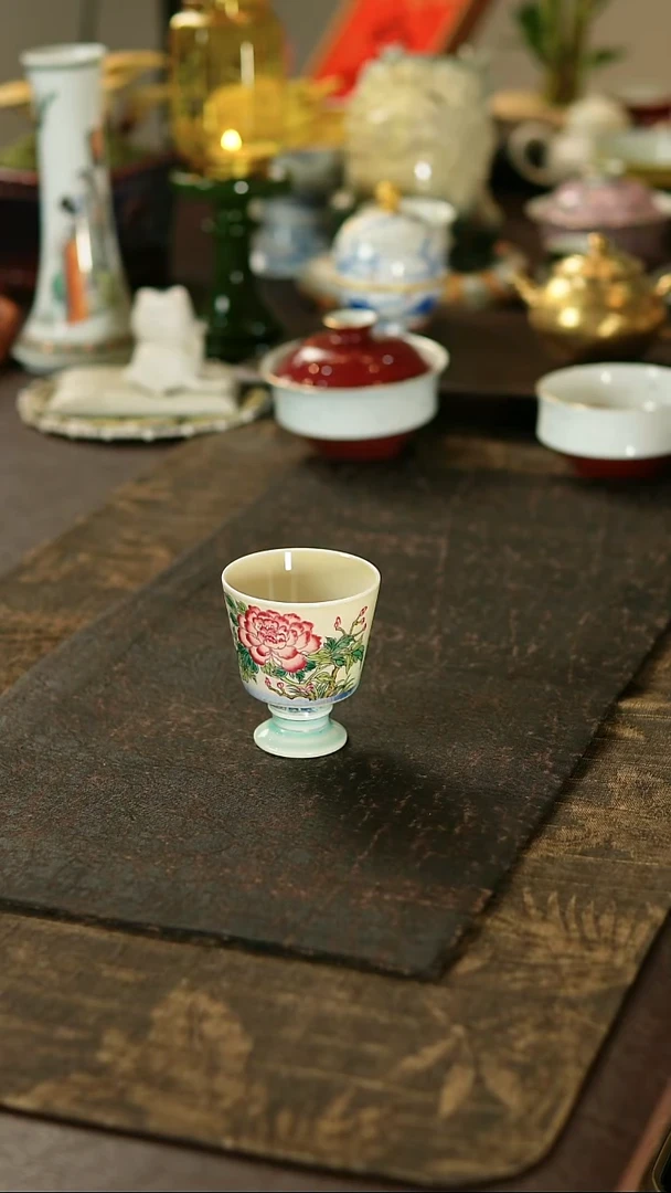 景德镇陶瓷杯碗柴烧多人