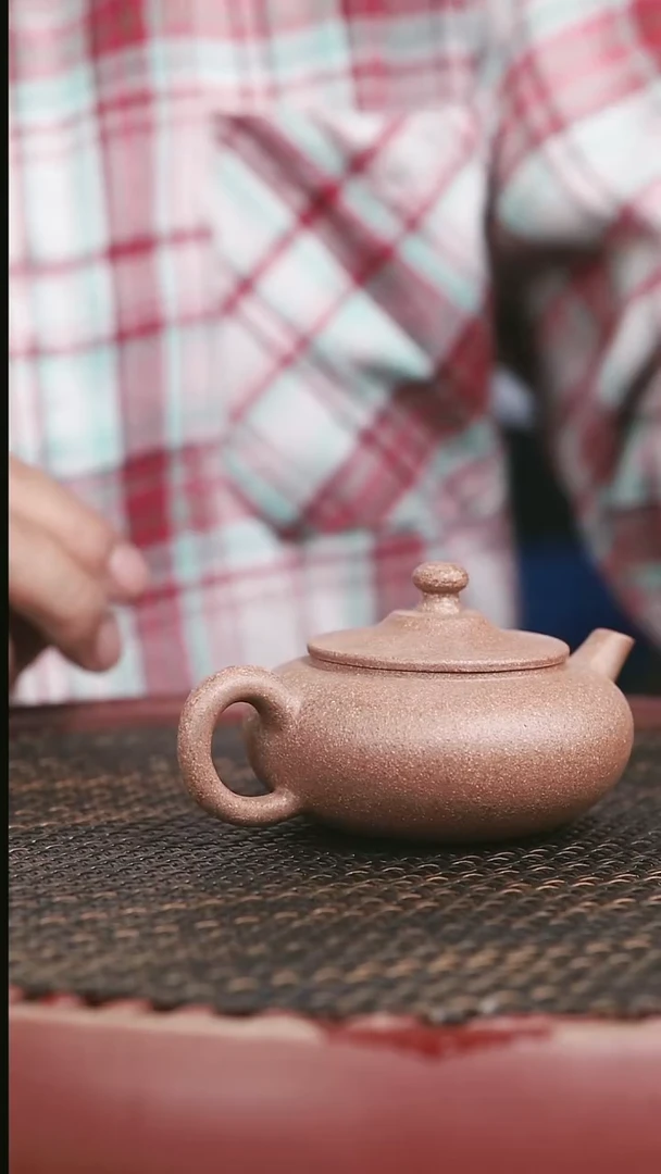 茶壶紫砂37号桃花泥玉笠150CC