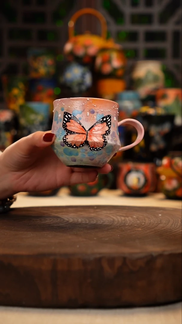 油画   釉下彩   杯子