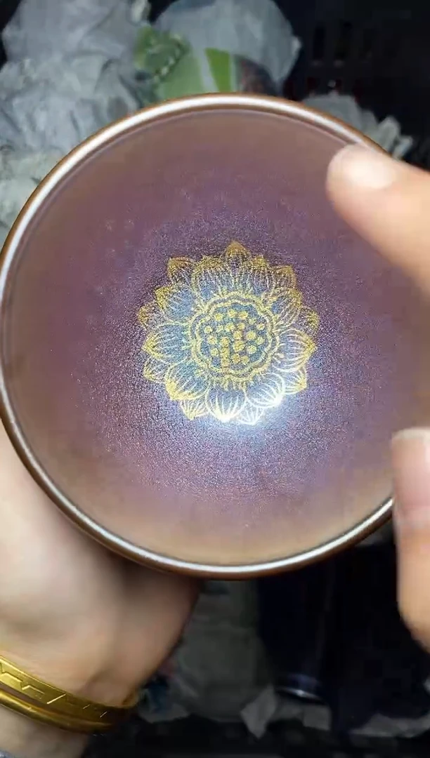 【闪购商品】茶盏莲花 粉紫 盏三疯建盏茶器