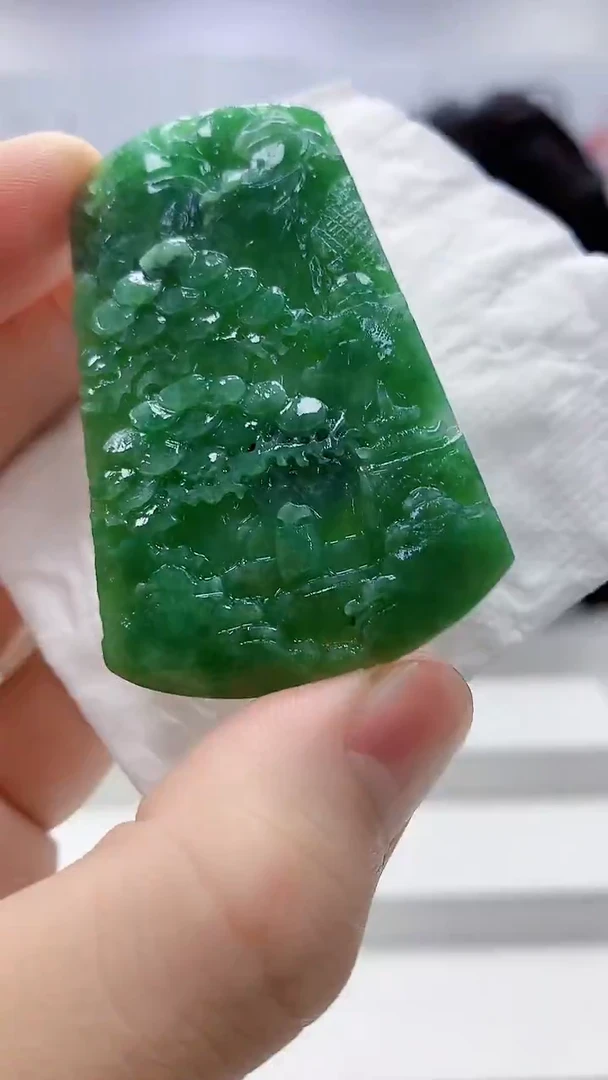 定制翡翠未镶嵌5145bb-毛货挂件40