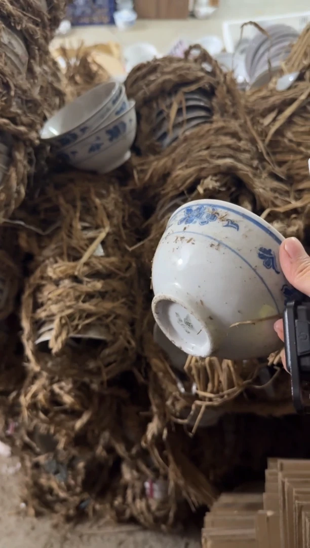 摆件二十只兰花碗12.7厘米有瑕请慎拍