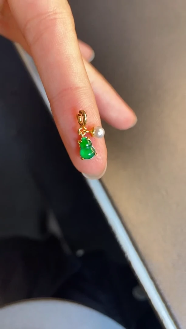 吊坠(不含链)银S925镶嵌翡翠1