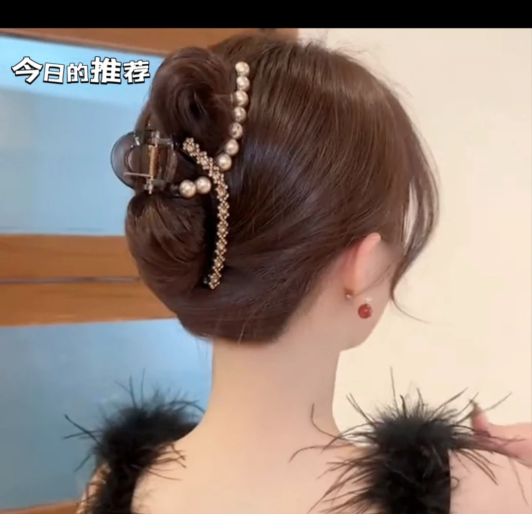 女简约原创设计时尚发夹小众抓夹彩色日韩气质饰品欧美风复古