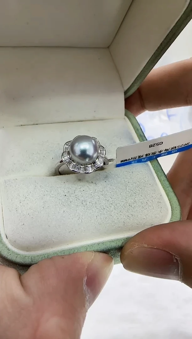 【闪购商品】海水珍珠DA银S925镶嵌c528 珍珠9