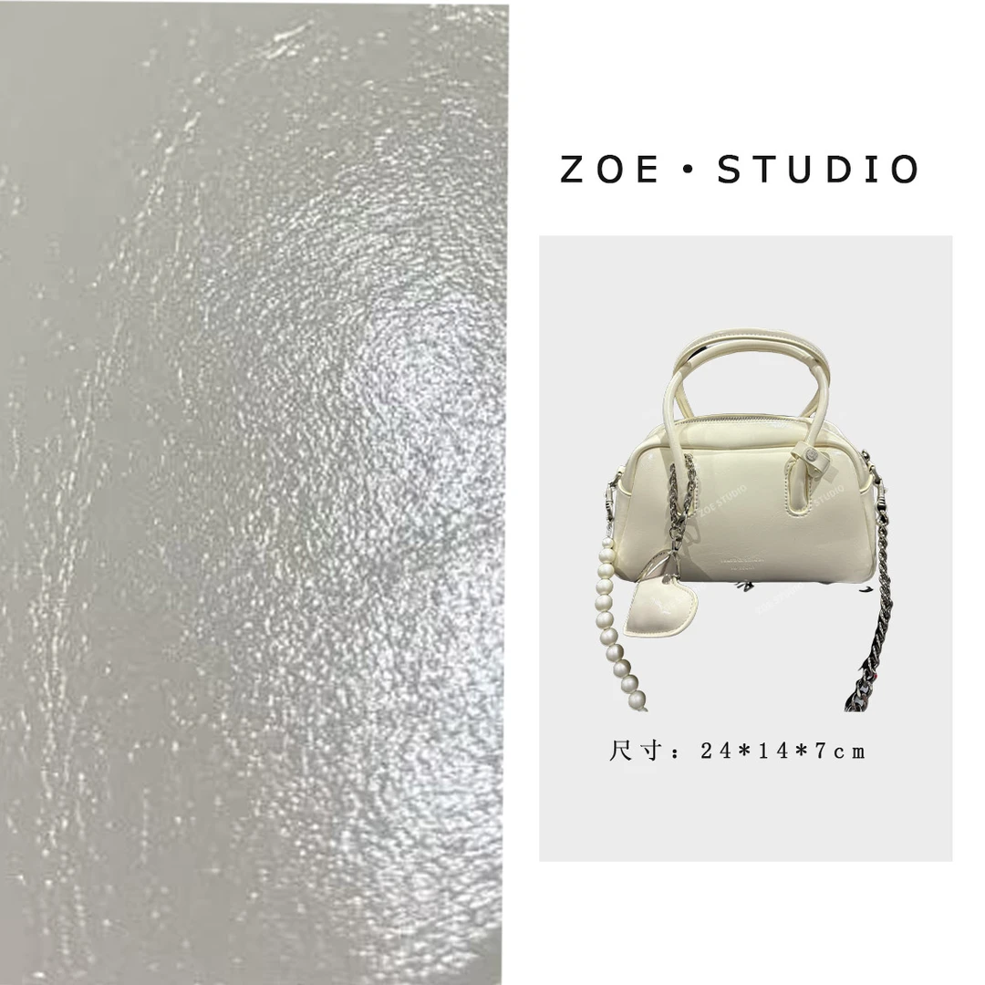 【佐伊甄选】SD-5230-奶油白轻奢女士时尚潮流百搭单肩斜挎包漆皮