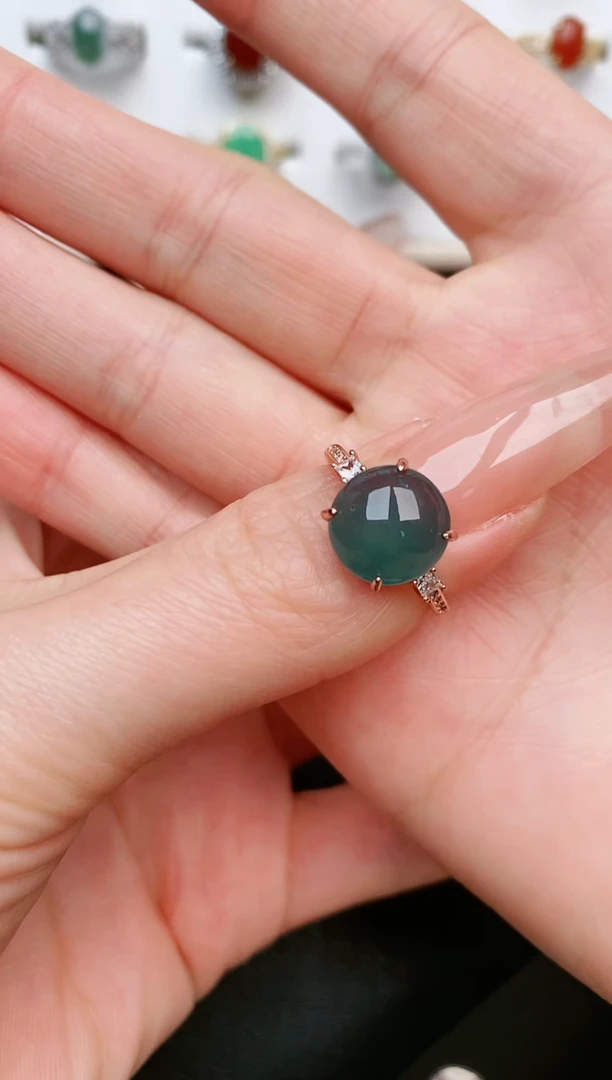 【闪购商品】翡翠戒指银S925镶嵌....