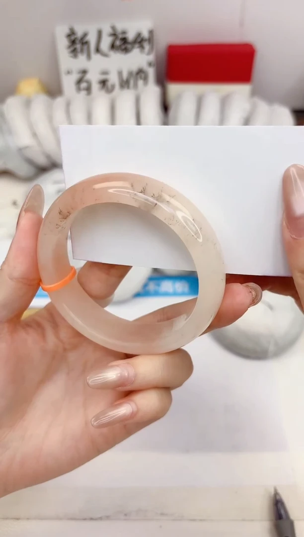 石英质玉手镯未镶嵌356-财气镯-圈口58