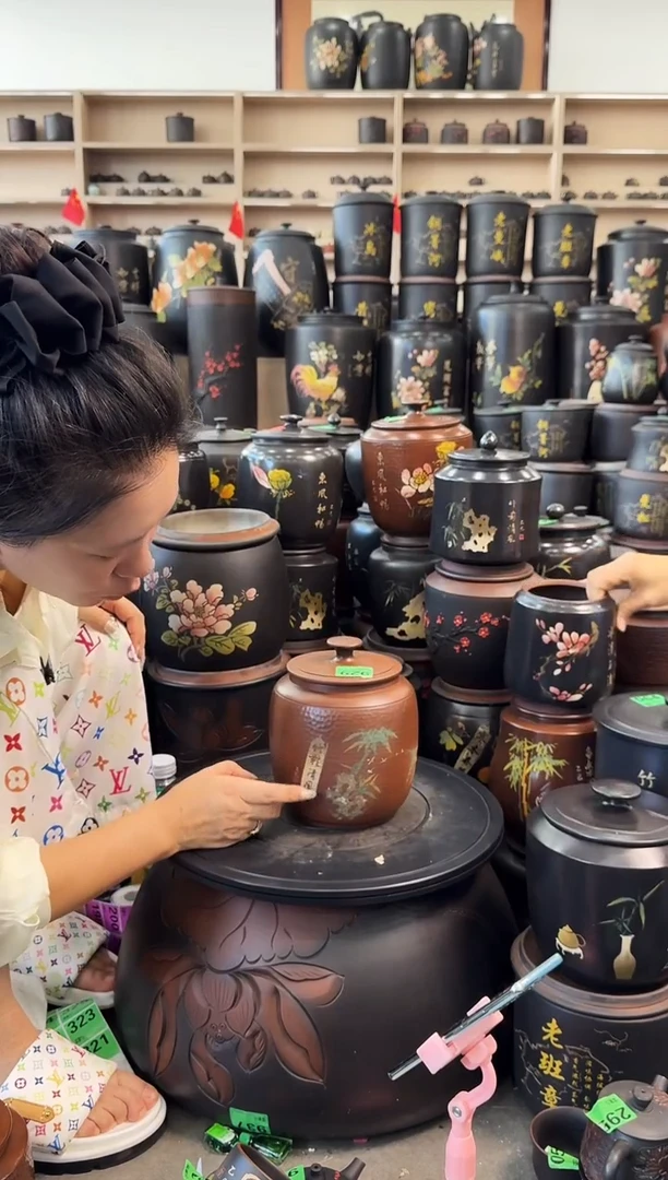 罐瑕疵茶叶罐 古铜色冬瓜 929