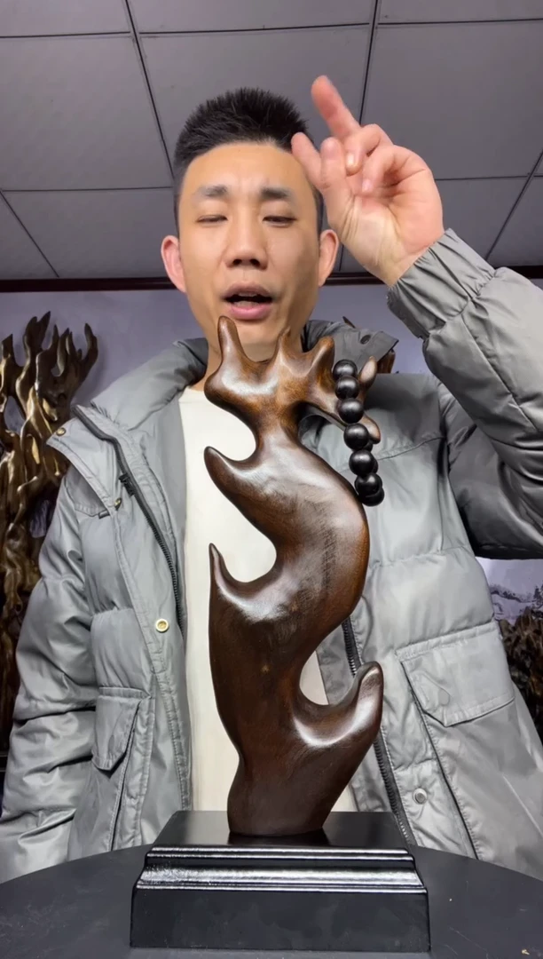 金丝楠木雕款家*✔金丝楠木工艺品摆件