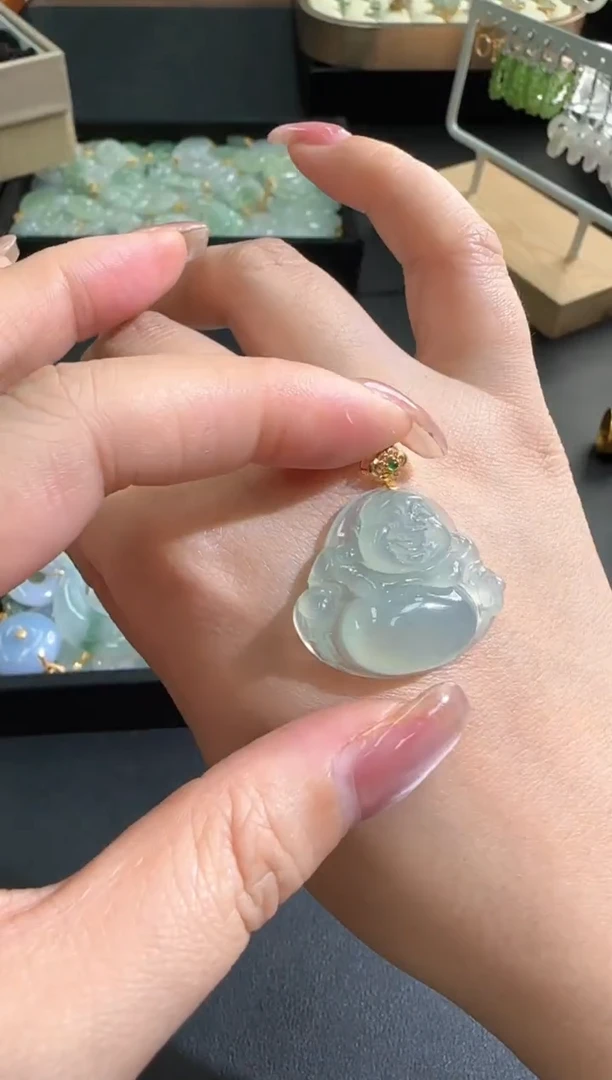 【闪购商品】翡翠颈饰18K金镶嵌250214311