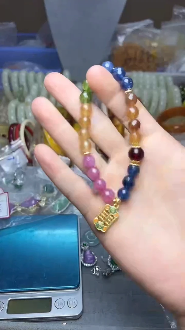 【闪购商品】查罗石手绳合金手串