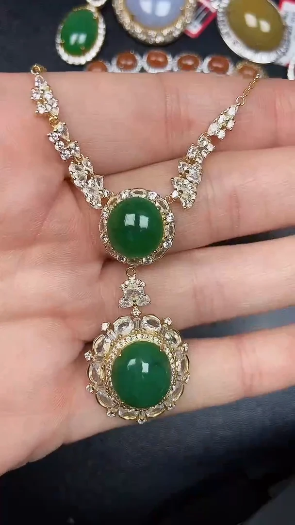 银S925镶嵌戒指翡翠2330